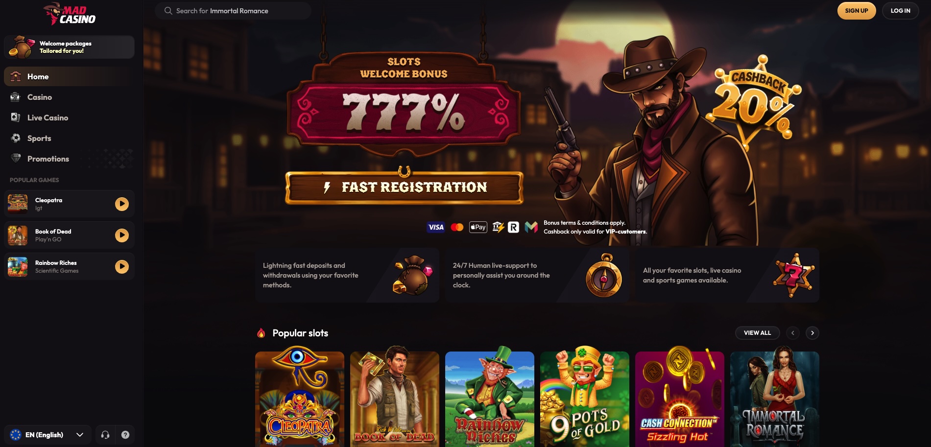 MadCasino best real money online casino slots